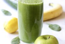 Green apple avocado smoothie