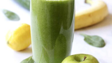 Green apple avocado smoothie
