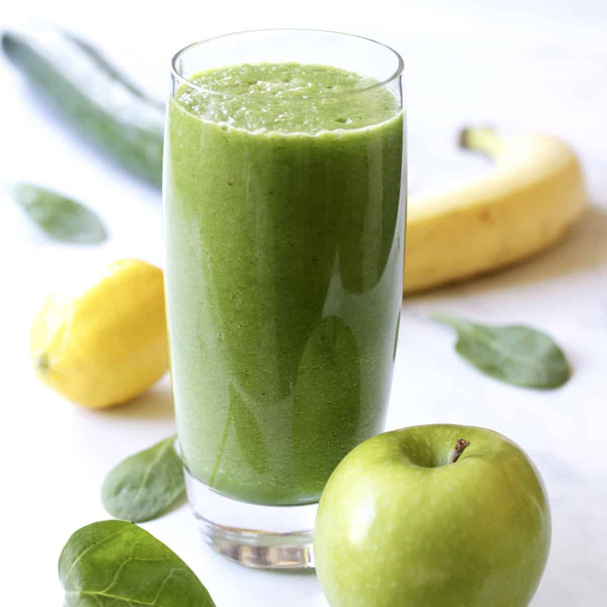 Green apple avocado smoothie