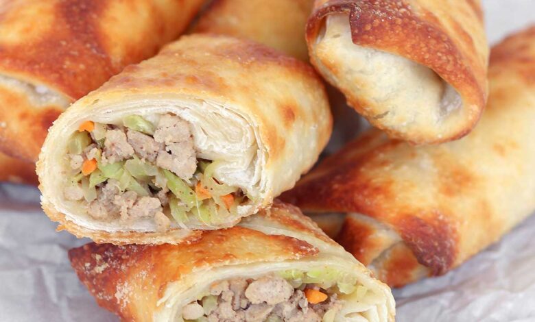 Air fryer egg rolls