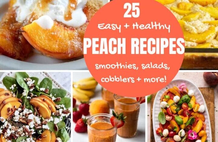 10 delicious peach recipes under 320 calories