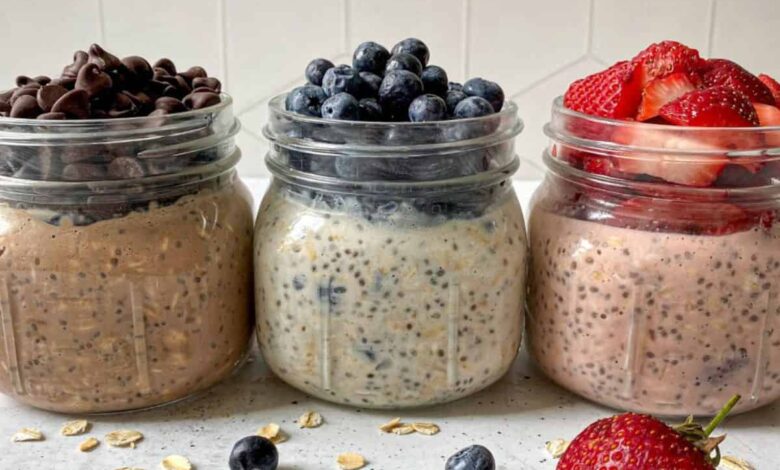 Protein packed overnight oats