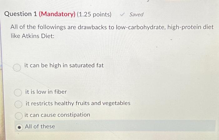 The problem with carb restricted diets