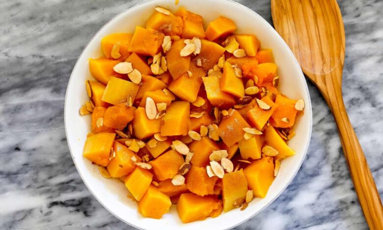 Instant pot butternut squash and white bean chili