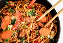 Instant pot pork lo mein
