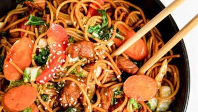 Instant pot pork lo mein