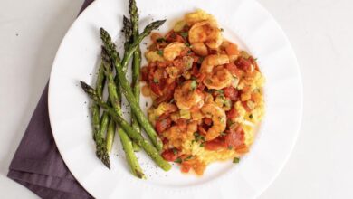 Cajun shrimp and grits