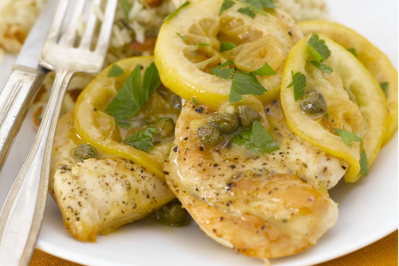 Slow cooker lemon greek chicken