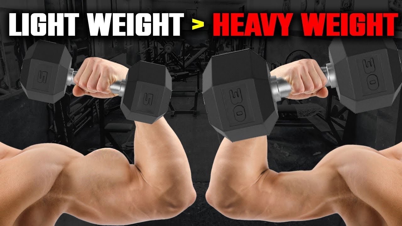 Whats better for muscle building heavy weights or light