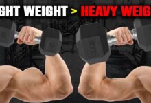 Whats better for muscle building heavy weights or light