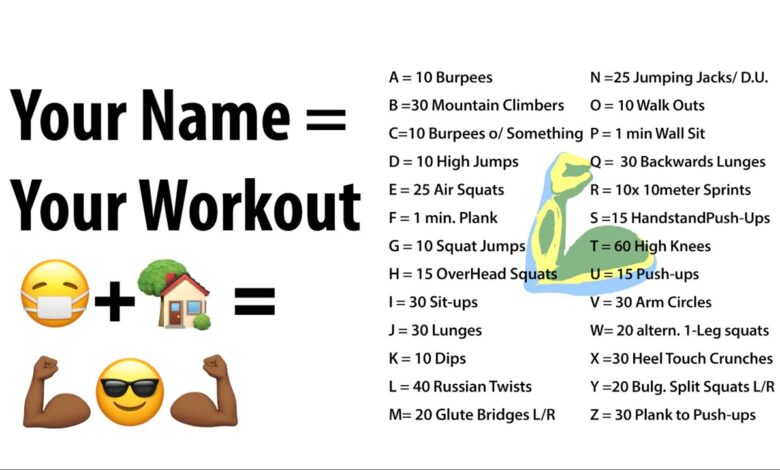Essential exercises from a to z