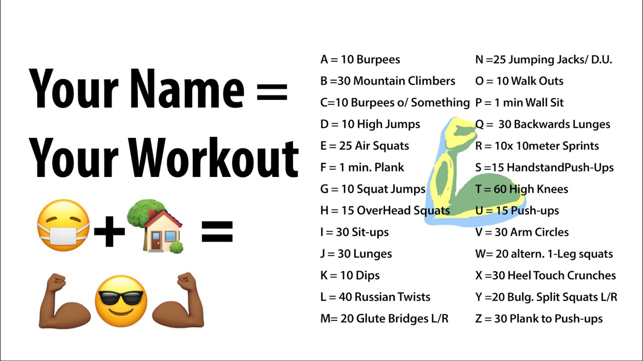 Essential exercises from a to z