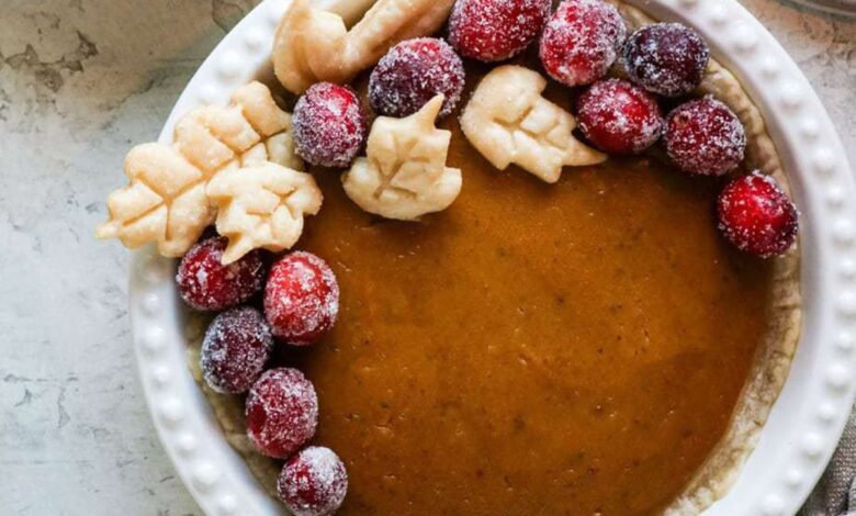 Mini vegan pumpkin pies
