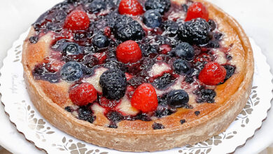 Mixed berry tart
