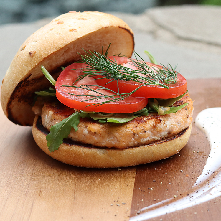 Norwegian seafood burgers