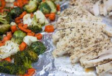 Sheet pan balsamic herb chicken vegetables