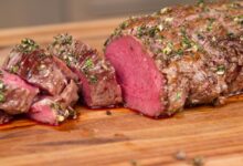 Beef filets with pomegranate pinot sauce