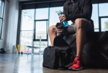 Sport dietitian and pro cyclists gym bag