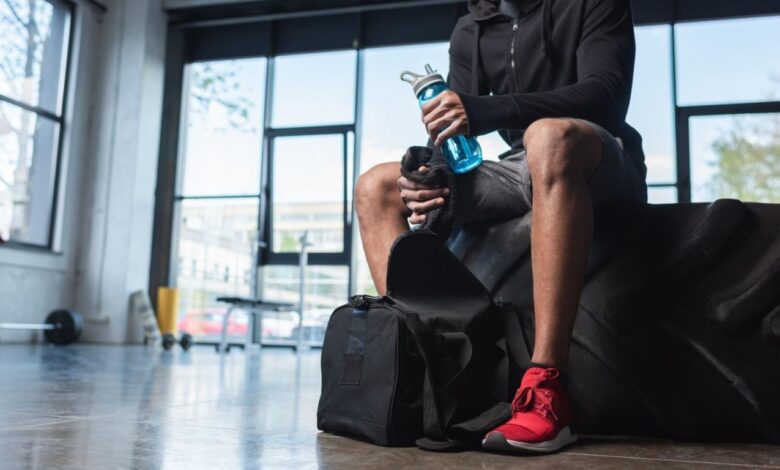 Sport dietitian and pro cyclists gym bag