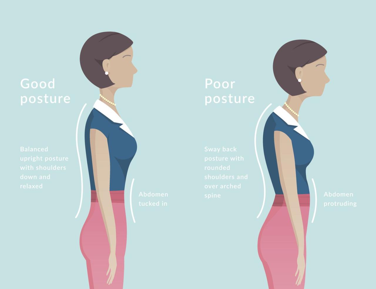 Posture exercises workouts typing lounge relax