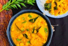 Pumpkin and chickpea curry