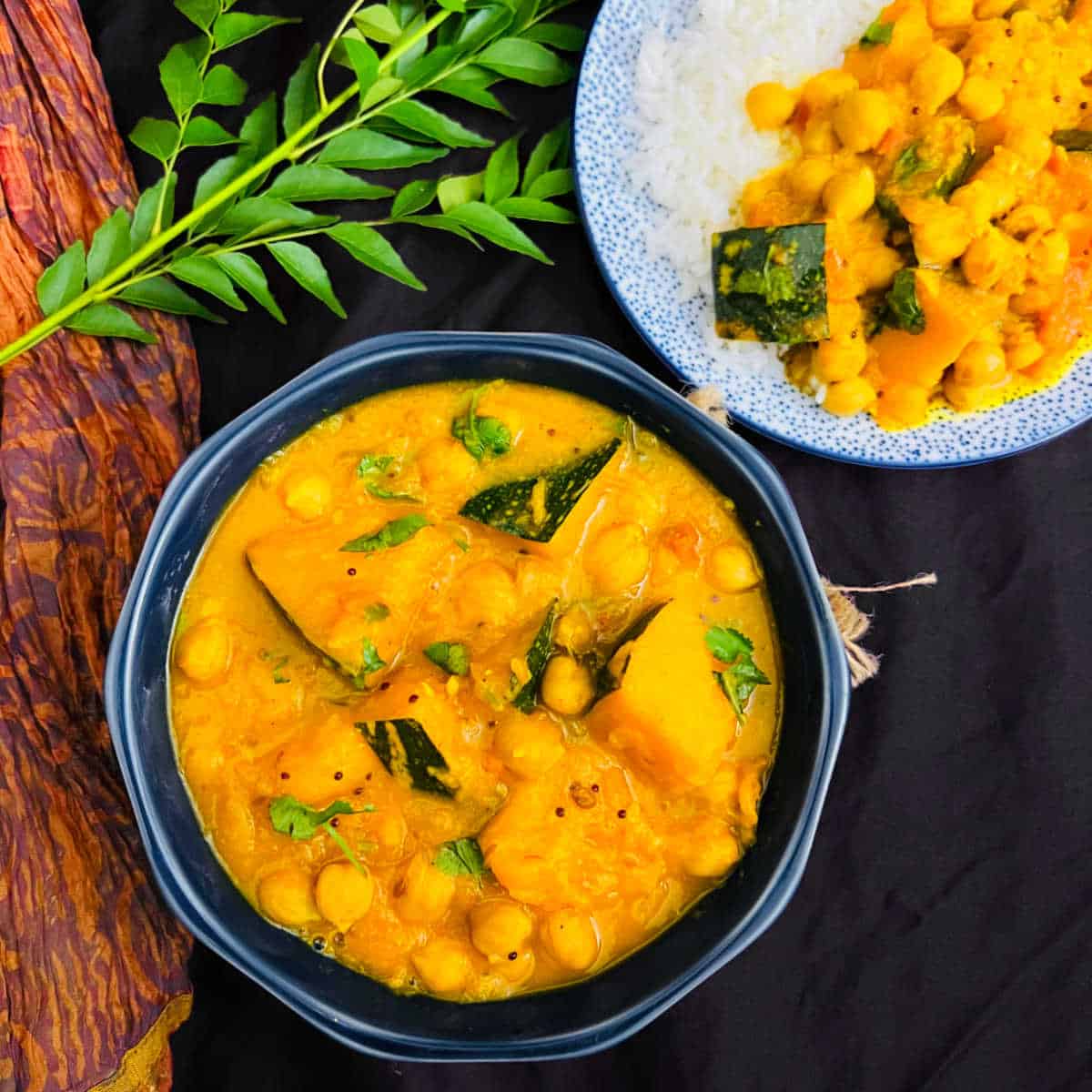 Pumpkin and chickpea curry