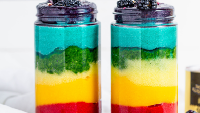 Rainbow inspired smoothies