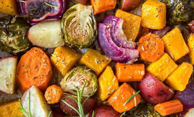 Roasted veggies 3 ways recipe