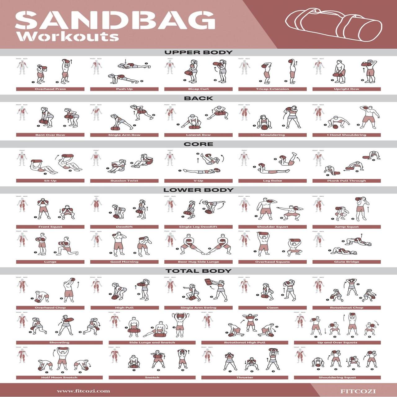 5 great things about working out with sandbags