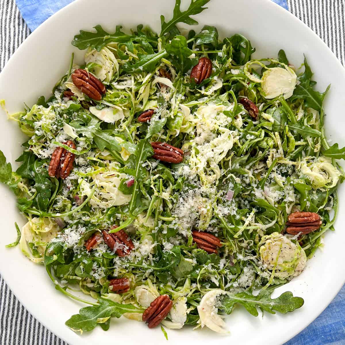 Shaved brussels sprouts salad