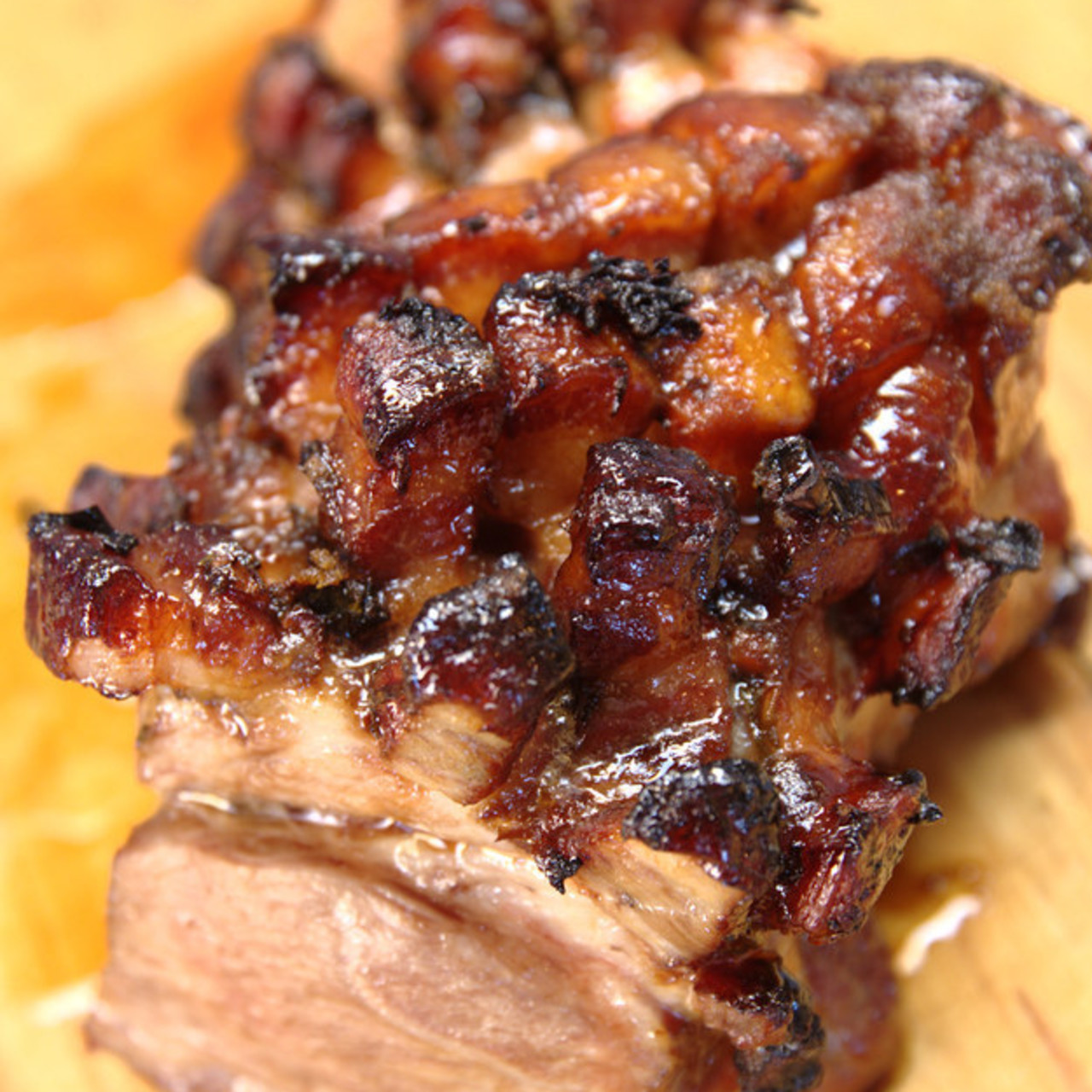 Honey glazed spiced pork tenderloin