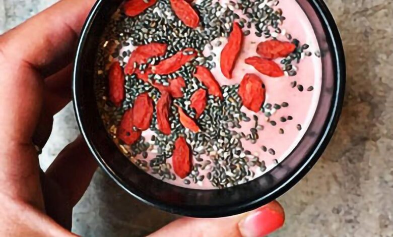 Peanut butter jelly smoothie