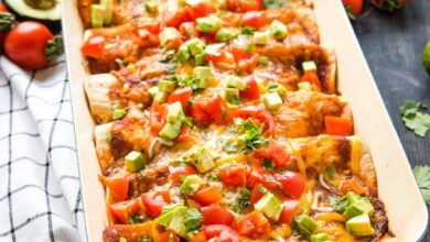 Sweet potato black bean enchiladas