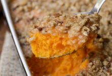 Simple sweet potato casserole