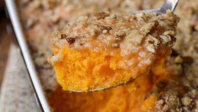 Simple sweet potato casserole