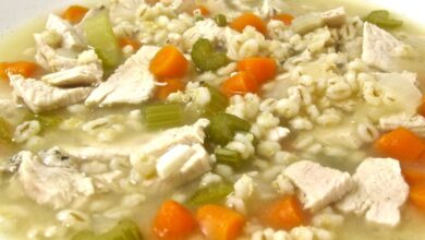 Big batch turkey barley soup