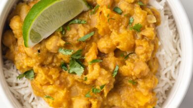 Vegan pumpkin curry recipe