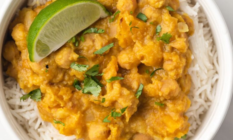 Vegan pumpkin curry recipe