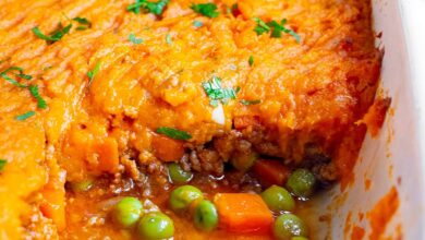 Sweet potato and turkey shepherds pie