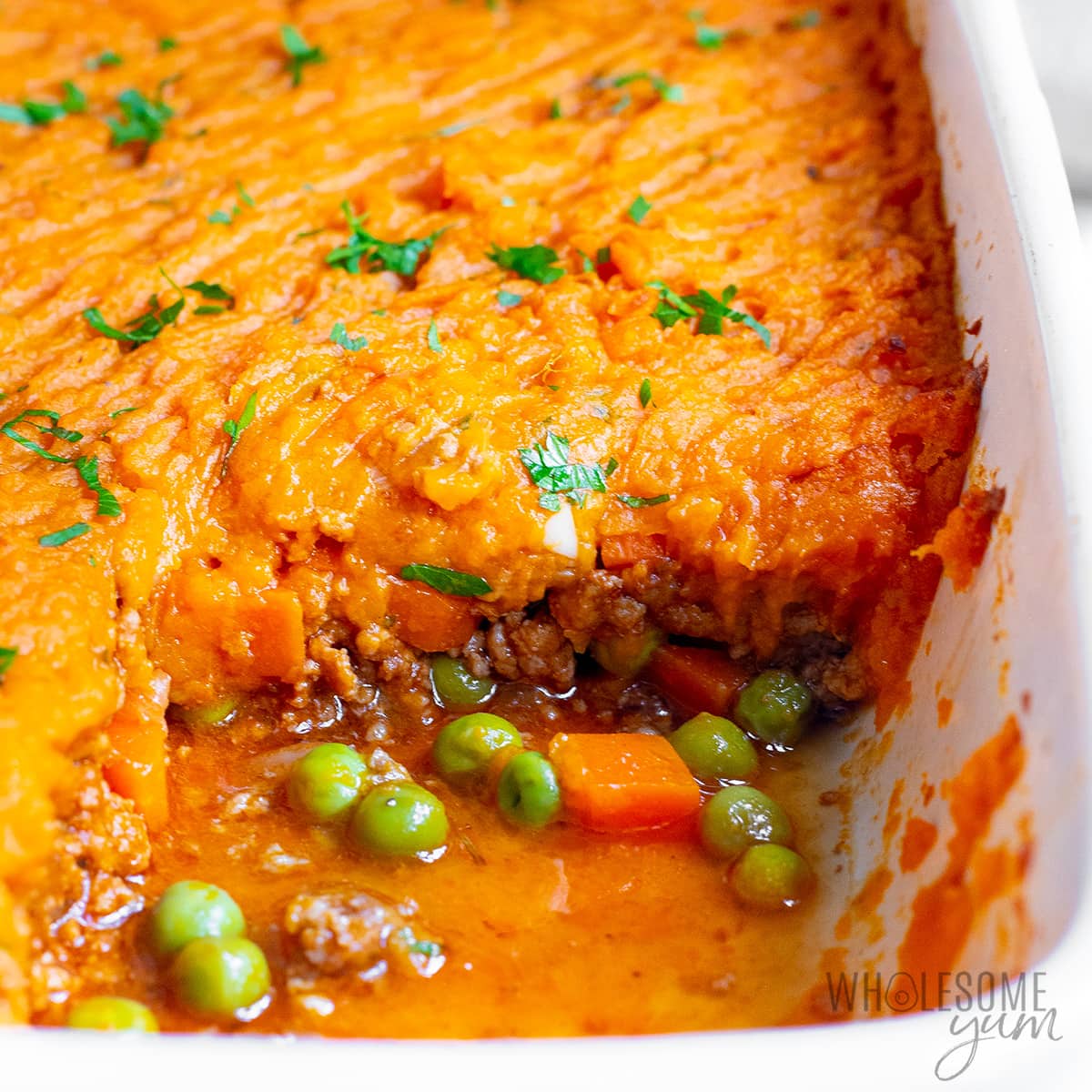 Sweet potato and turkey shepherds pie