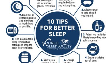 Bedtime tips to improve sleep