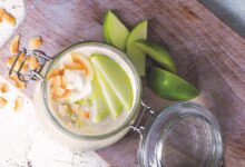 Coconut green apple muesli