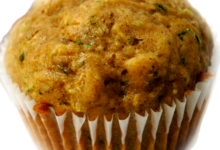 Mini zucchini nut muffins