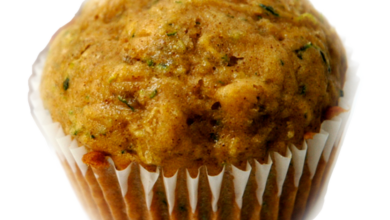 Mini zucchini nut muffins