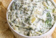 Holiday recipe remix spinach goatichoke dip