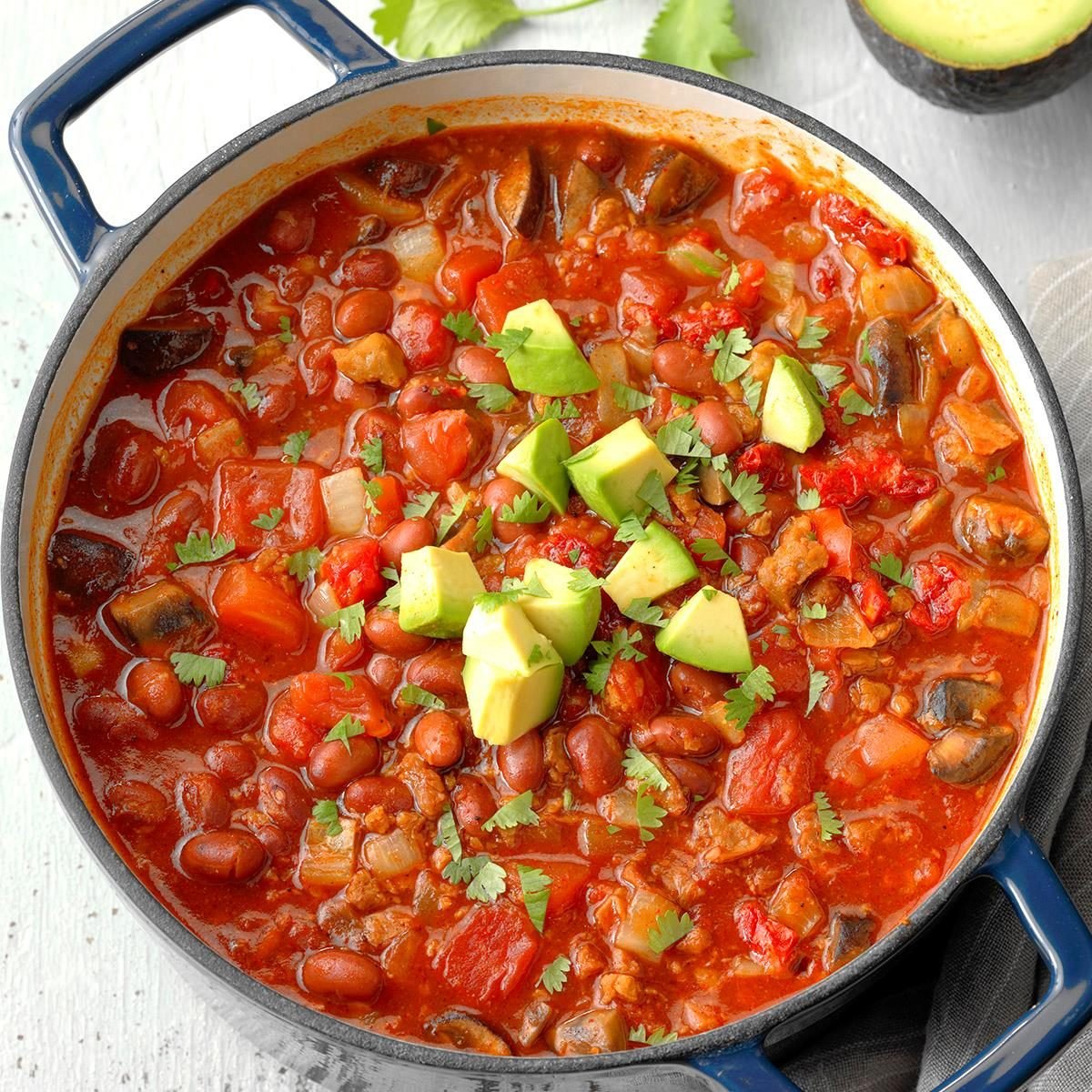 High protein vegetarian chili