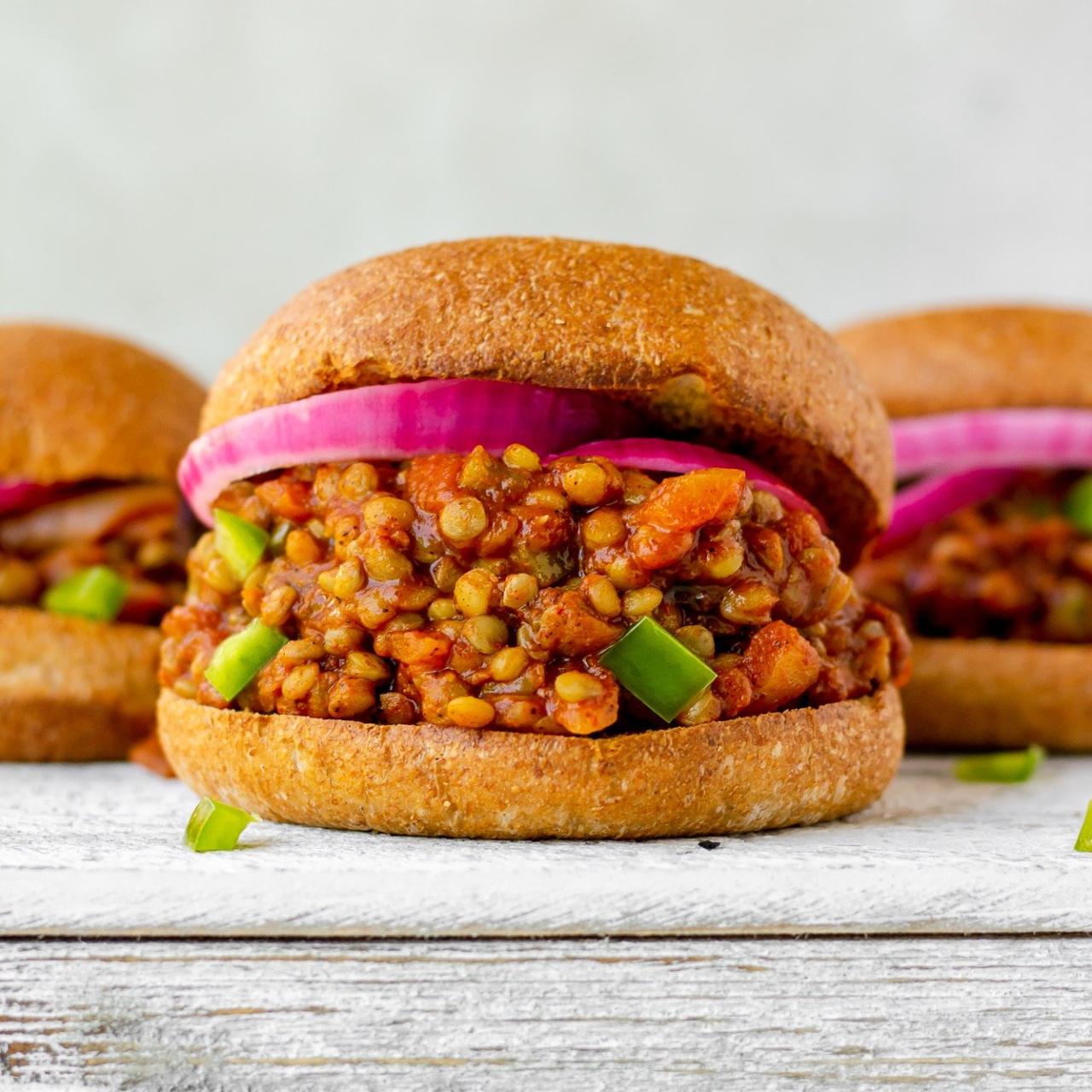 Slow cooker vegetarian sloppy joes