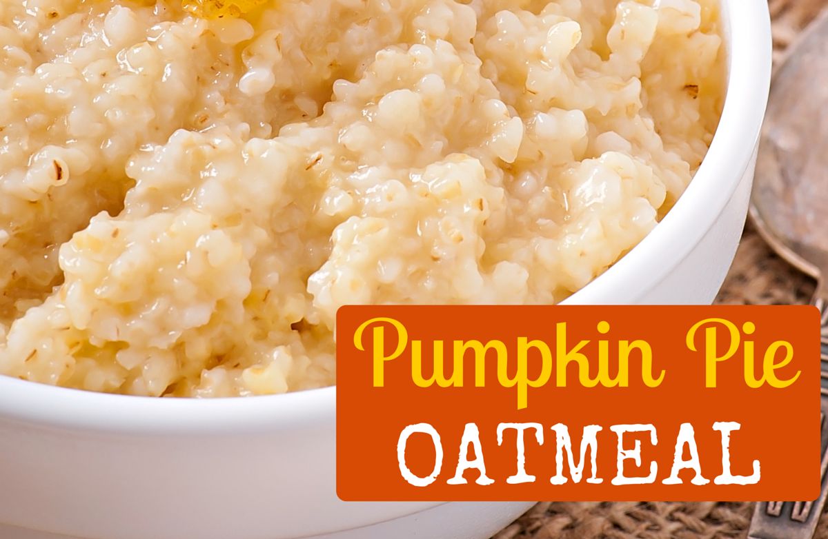 Pumpkin pie oatmeal
