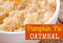 Pumpkin pie oatmeal