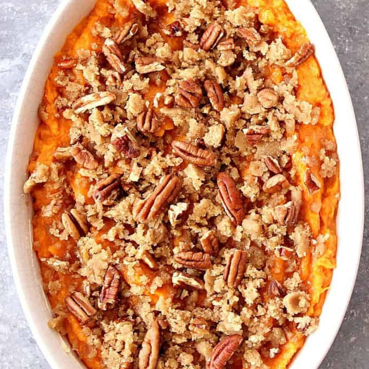 Lower sugar sweet potato casserole